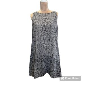 Eileen Fisher Sill Sleeveless Shift Mini Dress Large Pockets